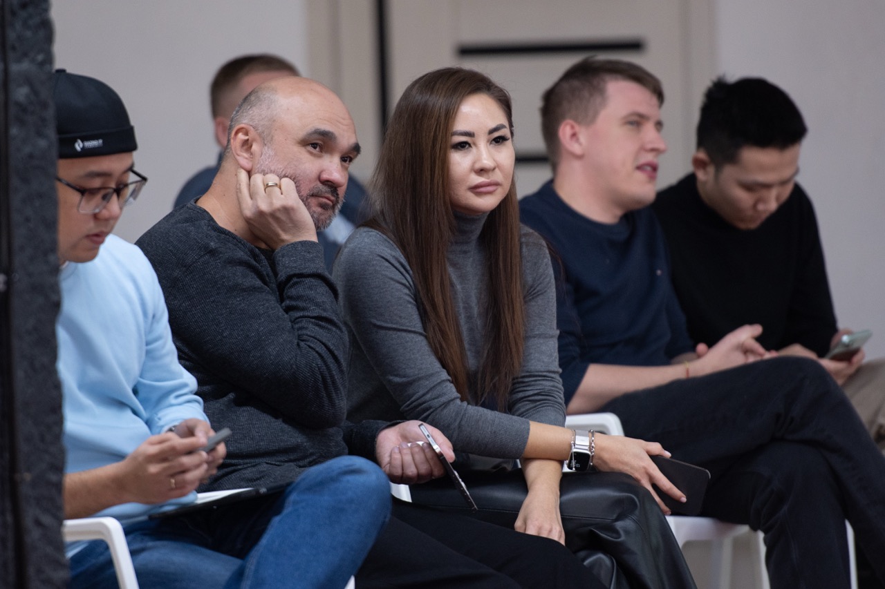 Engaged audience at community event